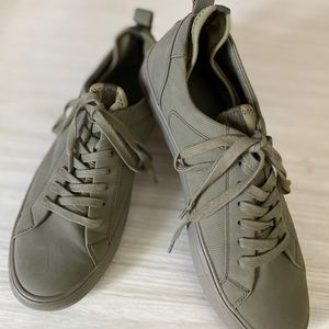 Sage green sneakers